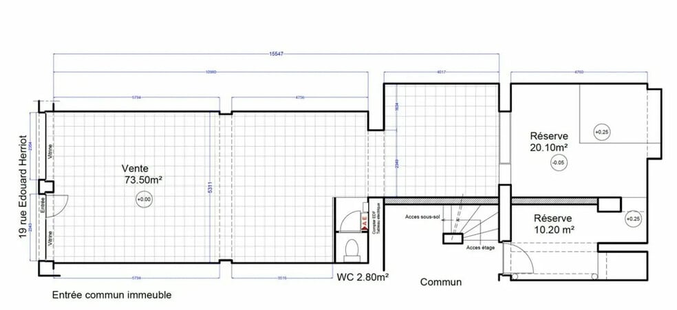 Local commercial dans Lyon à louer - Plan d’étage – Image 3 sur 5