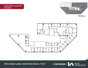 3900 Essex Ln, Houston, TX à louer Plan d’étage– Image 1 sur 1