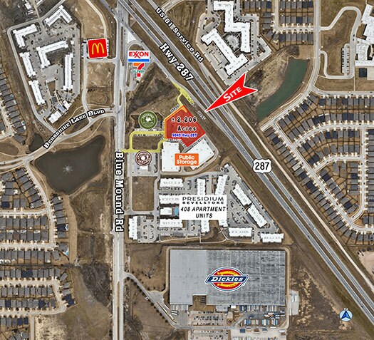 9845 Hwy 287, Fort Worth, TX à vendre - Aérien – Image 1 sur 3