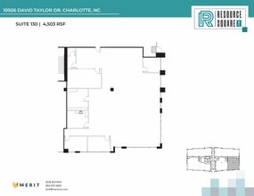 10735 David Taylor Dr, Charlotte, NC à louer Plan d’étage– Image 1 sur 2