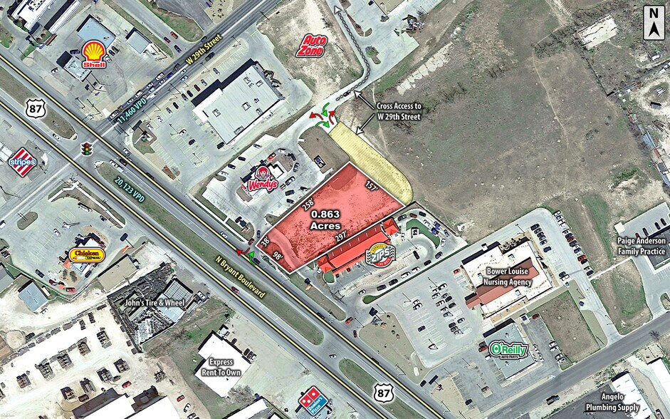 2762 Bryant Frontage Rd blvd, San Angelo, TX à vendre - Photo de l’immeuble – Image 2 sur 2