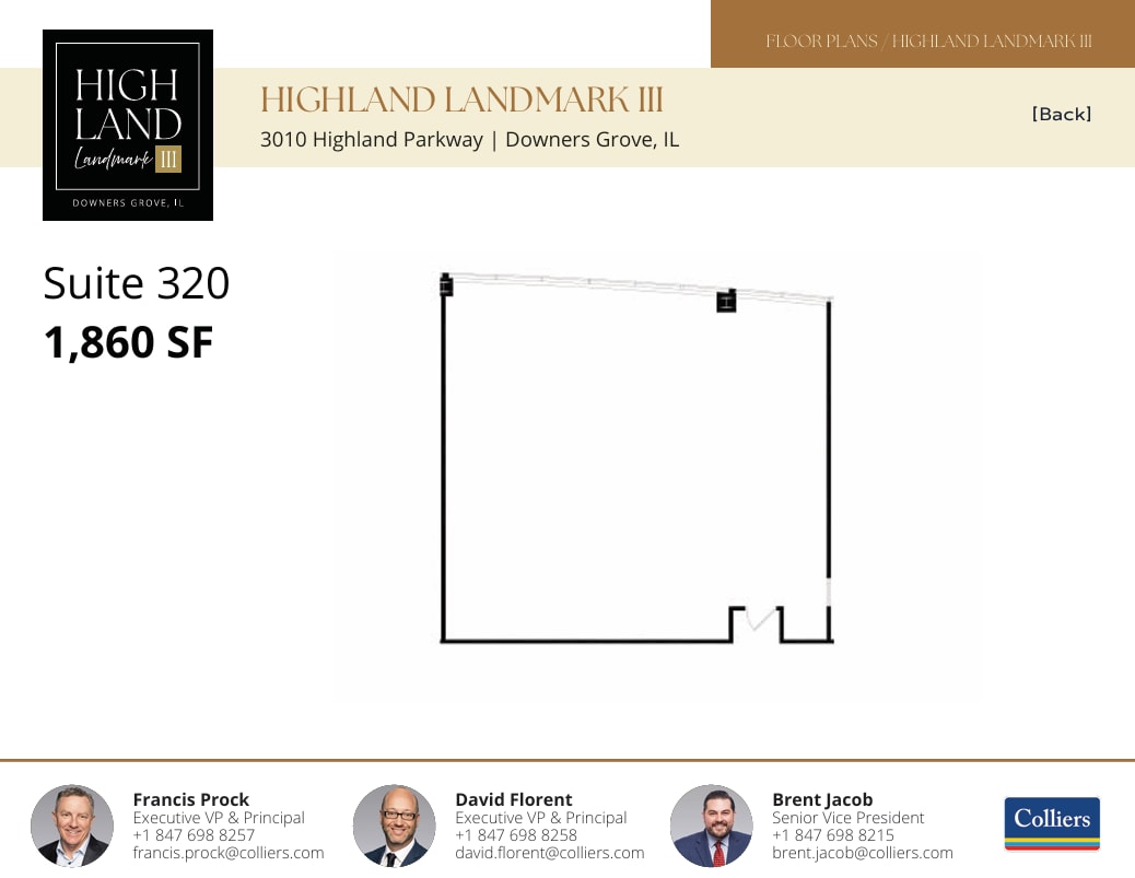 3010 Highland Pky, Downers Grove, IL à louer Plan d’étage– Image 1 sur 1