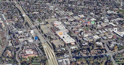201 3rd St, Santa Rosa, CA - Vue aérienne vue de carte