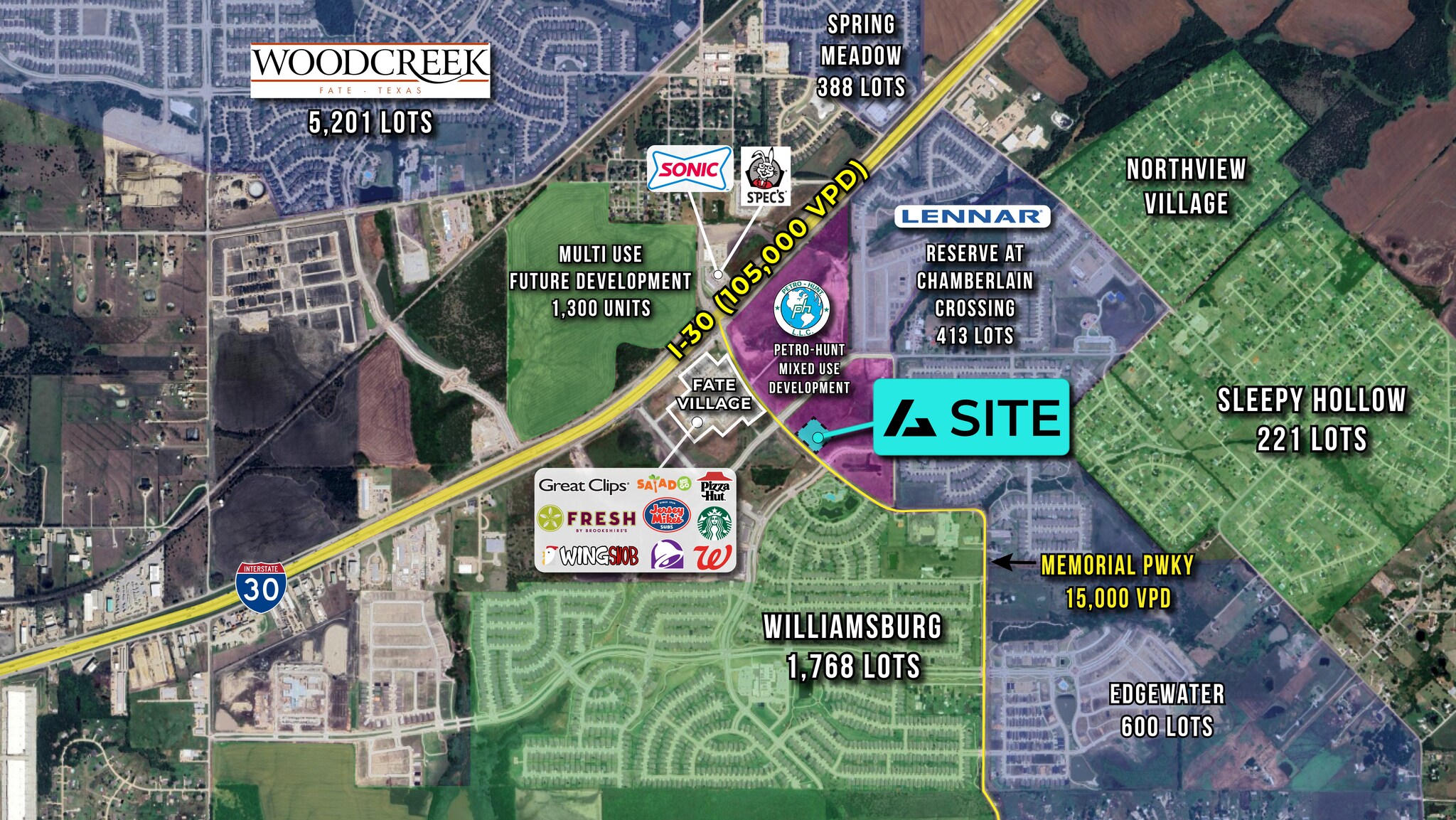 SEQ I-30 & Memorial Parkway, Fate, TX à louer Photo principale– Image 1 sur 4