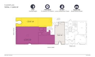 1650 W Roscoe St, Chicago, IL à louer Plan d’étage– Image 1 sur 1