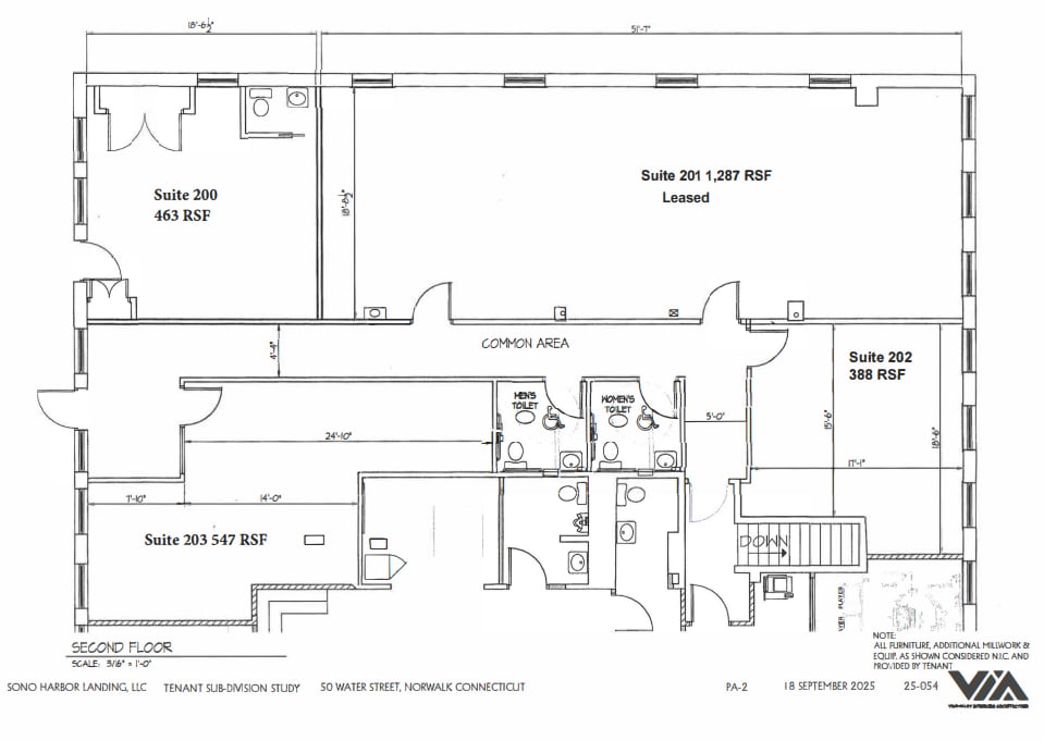 50 Water St, Norwalk, CT à louer Plan d’étage– Image 1 sur 1