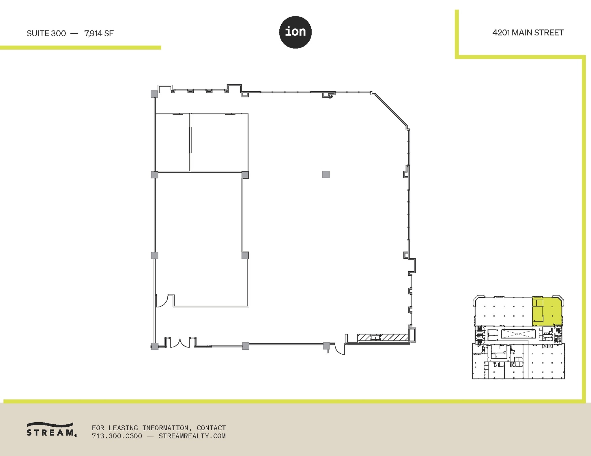 4201 Main St, Houston, TX à louer Plan d’étage– Image 1 sur 1