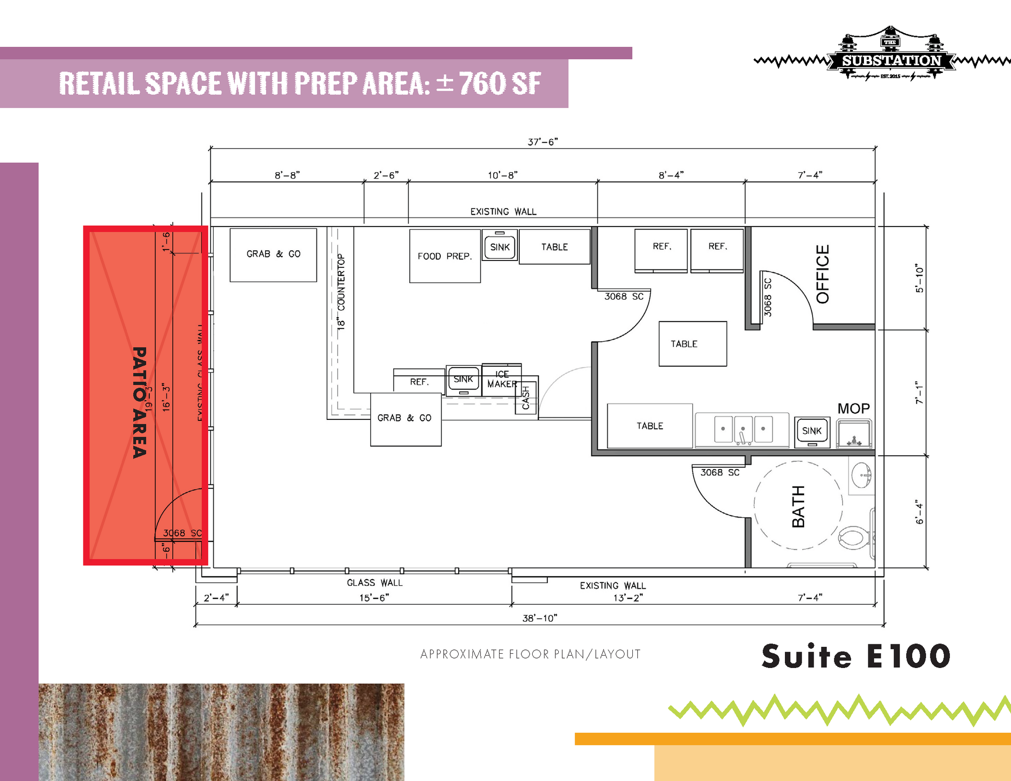145 W Sunset Rd, El Paso, TX à louer Plan d’étage– Image 1 sur 1