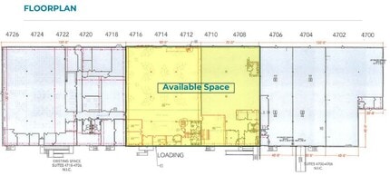 4700-4726 Hollins Ferry Rd, Halethorpe, MD à louer Plan d’étage– Image 1 sur 1