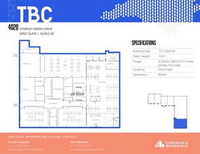 4016-4025 Stirrup Creek Dr, Durham, NC à louer Plan d’étage– Image 1 sur 3