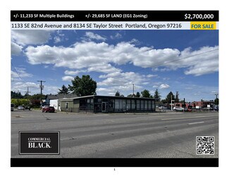 Plus de détails pour 1133 SE 82nd Ave, Portland, OR - Local commercial à vendre