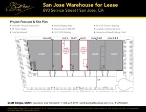 890 Service St, San Jose, CA à louer Plan d’étage– Image 1 sur 1