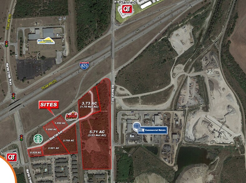 SEC I-820 & Marine Creek Pkwy, Fort Worth, TX à vendre - Aérien – Image 3 sur 4