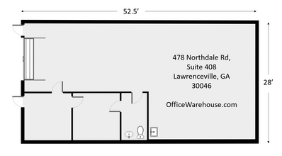 478 Northdale Rd, Lawrenceville, GA à louer Plan d’étage– Image 2 sur 5