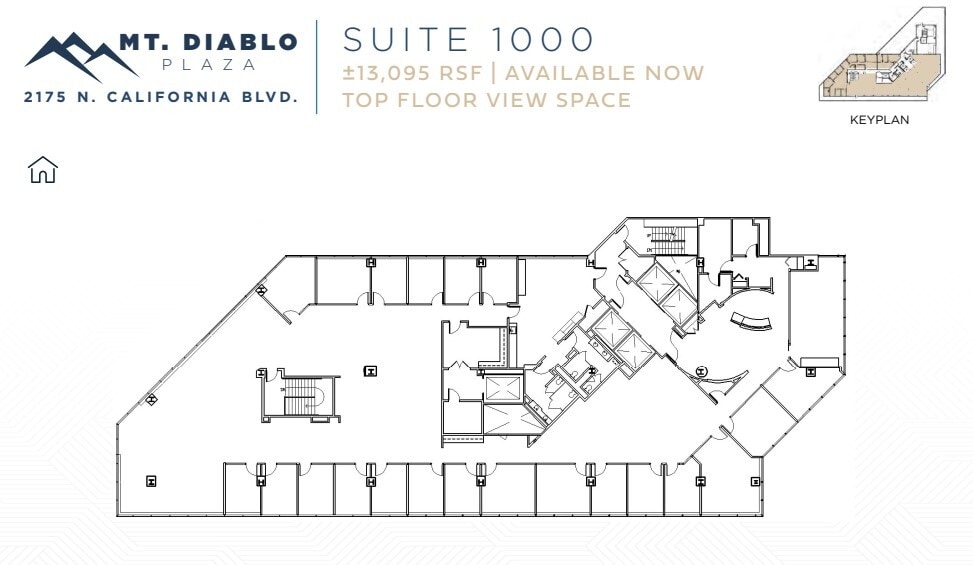 2175 N California Blvd, Walnut Creek, CA à louer Plan d’étage– Image 1 sur 1