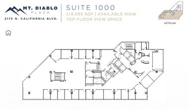2175 N California Blvd, Walnut Creek, CA à louer Plan d’étage– Image 1 sur 1
