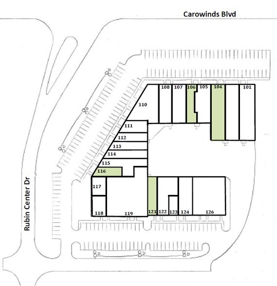 377 Rubin Center Dr, Fort Mill, SC à louer - Plan de site – Image 2 sur 10