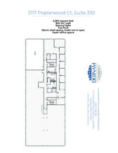 3101 Poplarwood Ct, Raleigh, NC à louer Plan d’étage– Image 1 sur 1