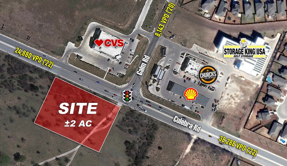 SWC of Culebra Rd and Galm rd, San Antonio, TX à vendre - Aérien – Image 2 sur 5