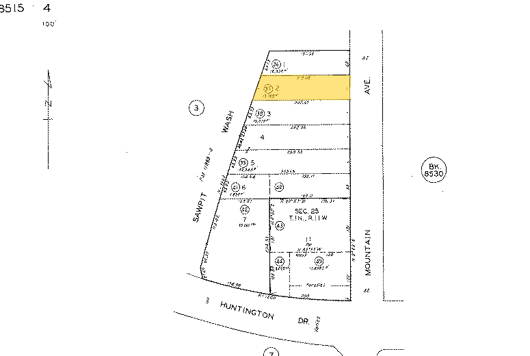 1009-1013 S Mountain Ave, Monrovia, CA à louer - Plan cadastral – Image 3 sur 11