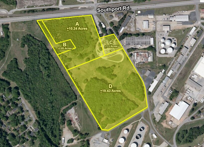 2440 Southport Rd, Spartanburg, SC à vendre - Aérien – Image 2 sur 3