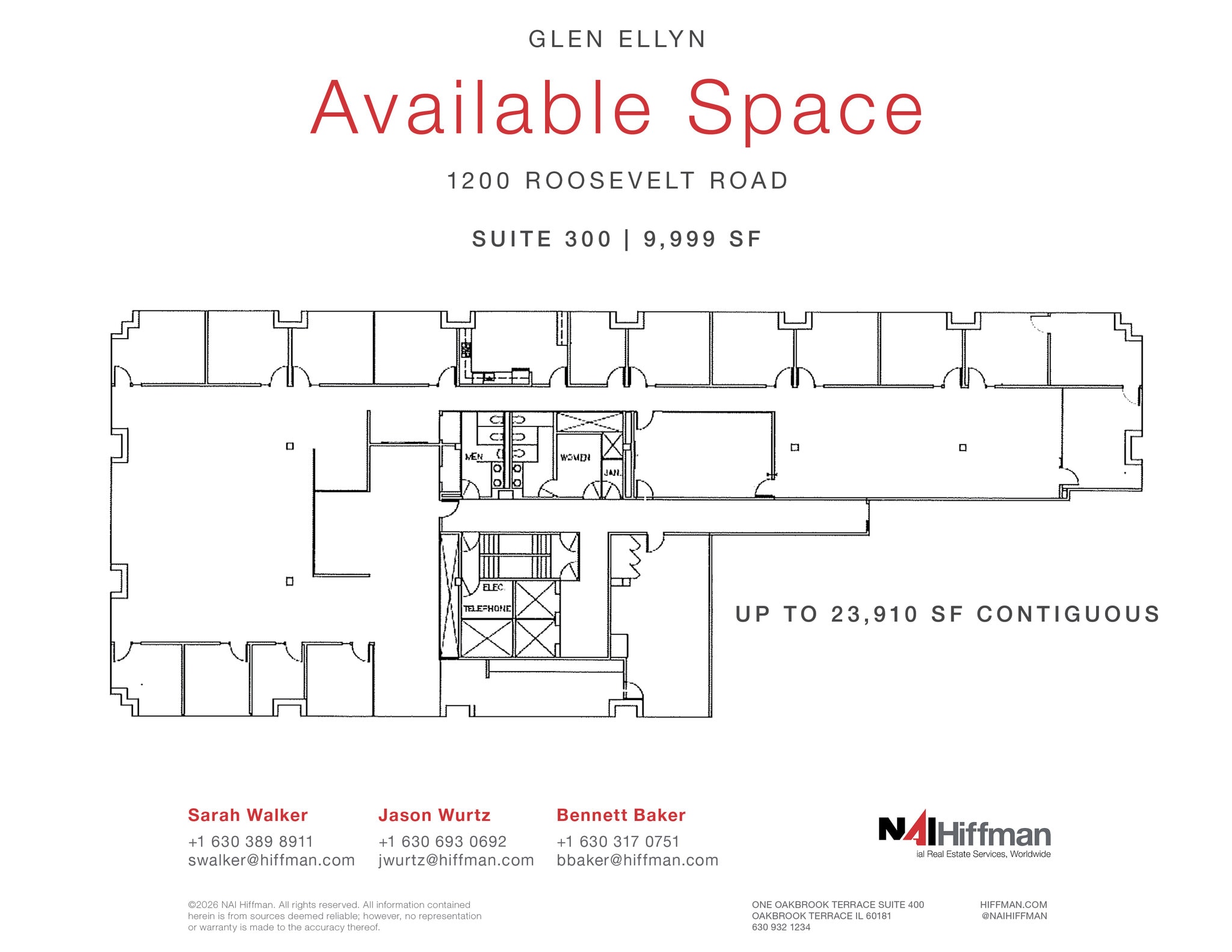 1200 Roosevelt Rd, Glen Ellyn, IL à louer Plan d’étage– Image 1 sur 1