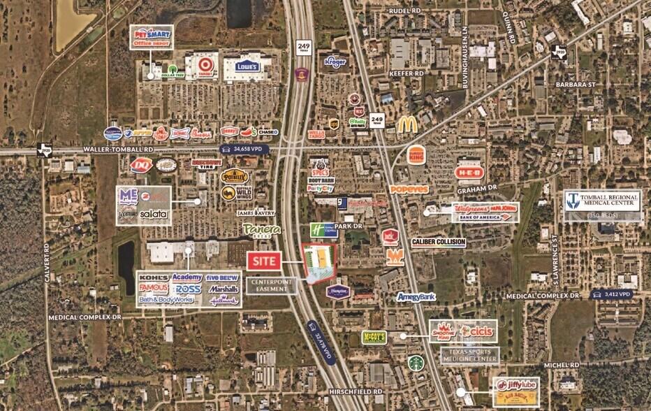 NEQ Tomball Parkway & Medical Complex Dr, Tomball, TX à vendre - Aérien – Image 1 sur 4
