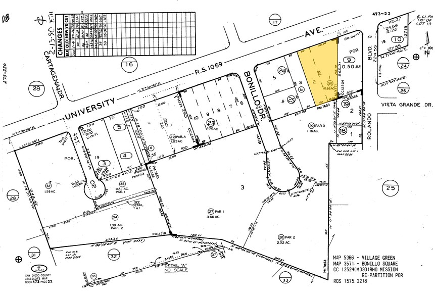 6331 University Ave, San Diego, CA à louer - Plan cadastral – Image 2 sur 20