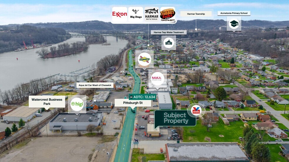 1203 Pittsburgh St, Cheswick, PA à vendre - Aérien – Image 2 sur 3