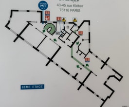 Avenue Kléber, Paris à louer Plan d’étage– Image 1 sur 9