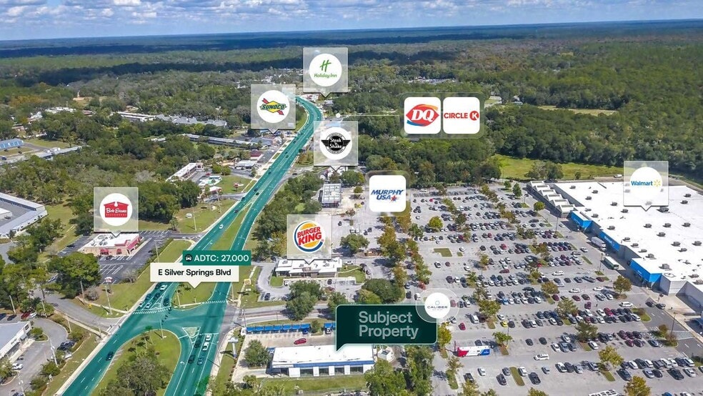 4956 E Silver Springs Blvd, Ocala, FL à vendre - Aérien – Image 2 sur 3