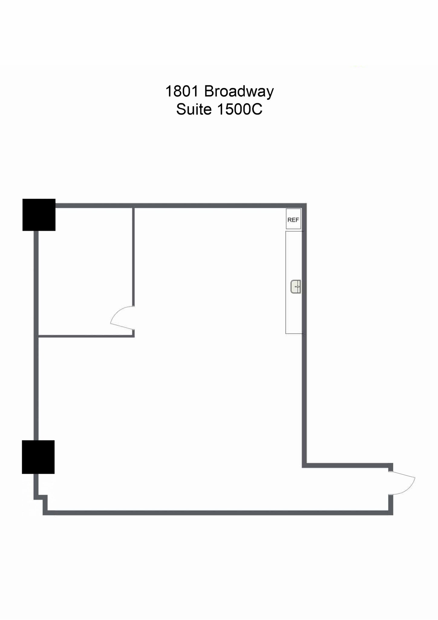 1801 Broadway, Denver, CO à louer Plan d’étage– Image 1 sur 1