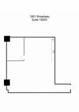 1801 Broadway, Denver, CO à louer Plan d’étage– Image 1 sur 1