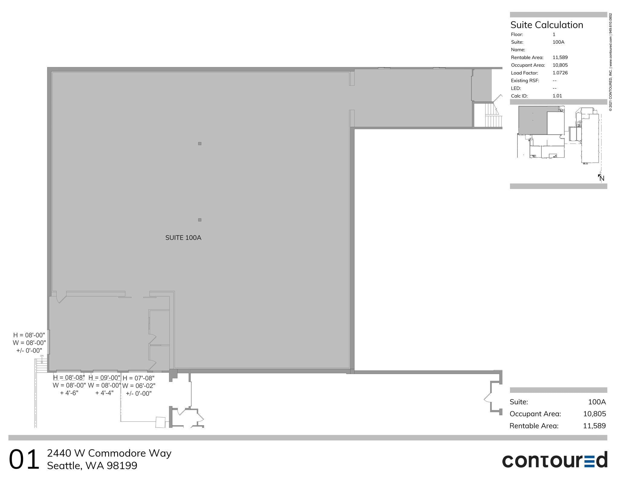 2440 W Commodore Way, Seattle, WA à louer Plan de site– Image 1 sur 4