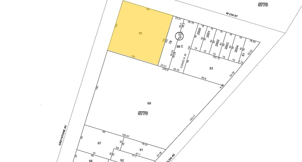 444-454 W 238th St, Bronx, NY à louer - Plan cadastral – Image 3 sur 3
