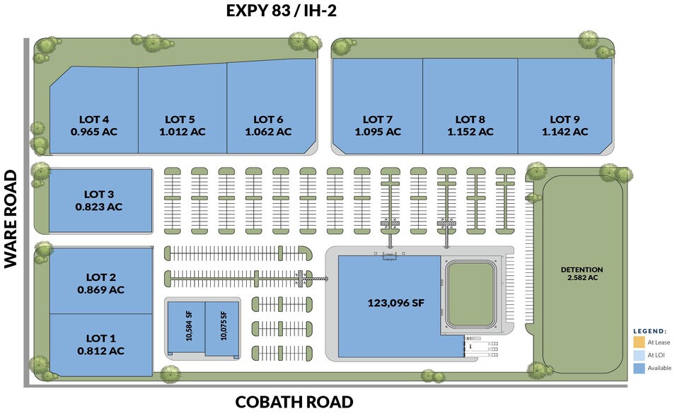 US Highway 83 And Interstate Highway 2, McAllen, TX à louer - Plan de site – Image 3 sur 3