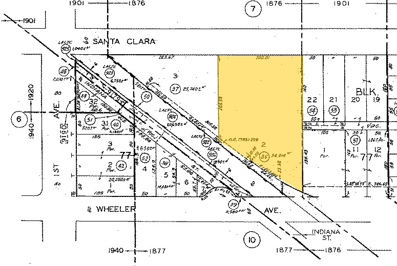 136-140 E Santa Clara St, Arcadia, CA à louer - Plan cadastral – Image 2 sur 7