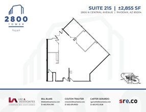 2800 N Central Ave, Phoenix, AZ à louer Plan d’étage– Image 1 sur 1
