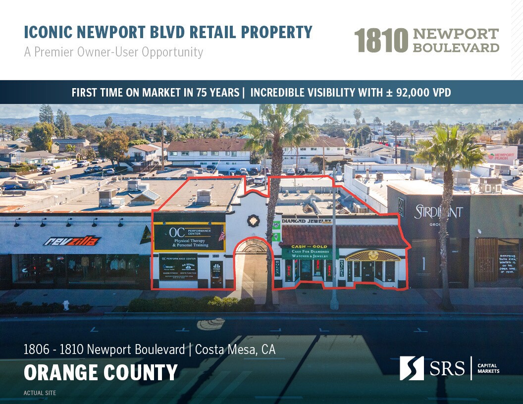 1810 Newport Blvd, Costa Mesa, CA à vendre Photo de l’immeuble– Image 1 sur 15