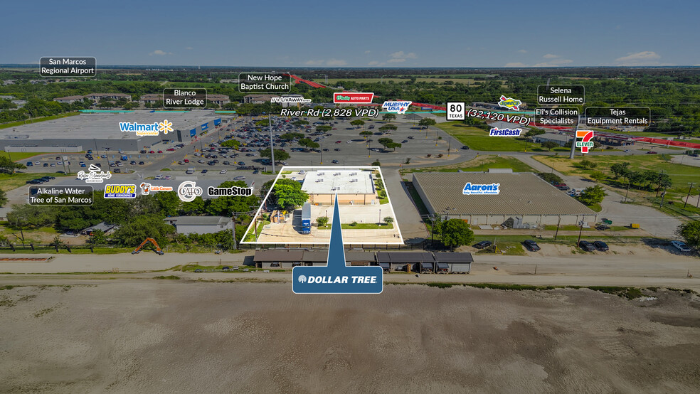 1021 Highway 80, San Marcos, TX à vendre - Aérien – Image 3 sur 5