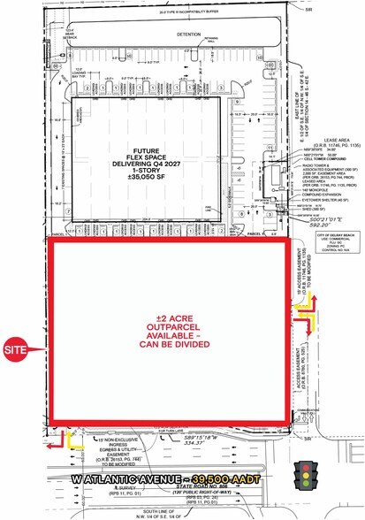 5283 Atlantic Ave, Delray Beach, FL à louer - Plan de site – Image 2 sur 2