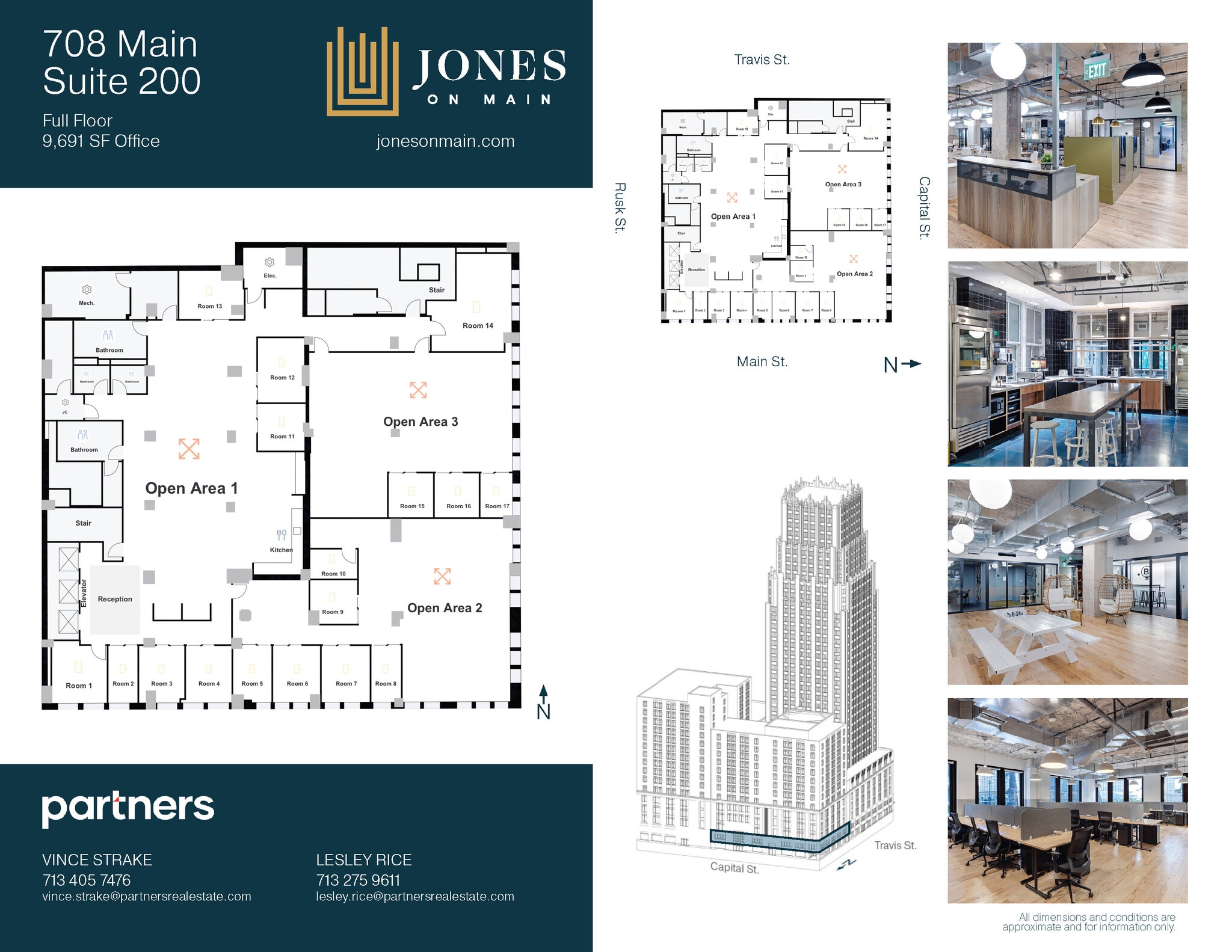 708 Main St, Houston, TX à louer Plan d’étage– Image 1 sur 4