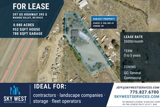 Plus de détails pour 397 US Highway 395 S, Washoe Valley, NV - Terrain à louer