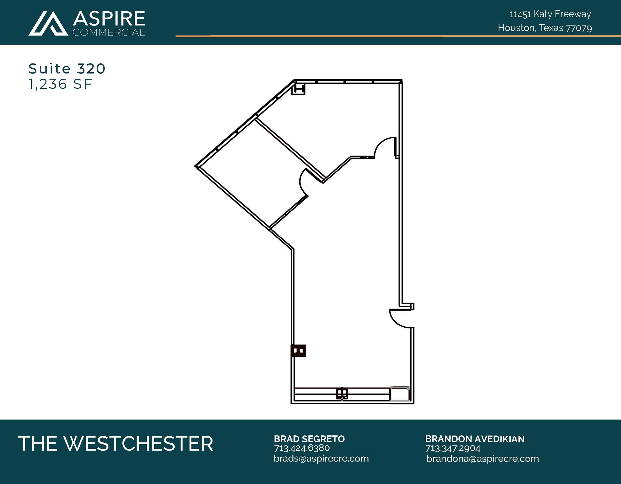 11451 Katy Fwy, Houston, TX à louer Plan d’étage– Image 1 sur 1