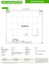 200 Cascade Dr, Allentown, PA à louer Plan d’étage– Image 1 sur 1