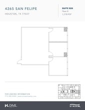 4265 San Felipe St, Houston, TX à louer Plan d’étage– Image 1 sur 1