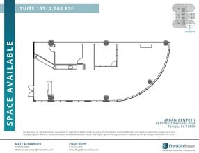 4830 W Kennedy Blvd, Tampa, FL à louer Plan d’étage– Image 1 sur 1