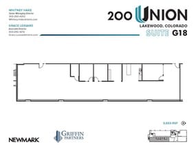 200 Union Blvd, Lakewood, CO à louer Plan d’étage– Image 1 sur 2