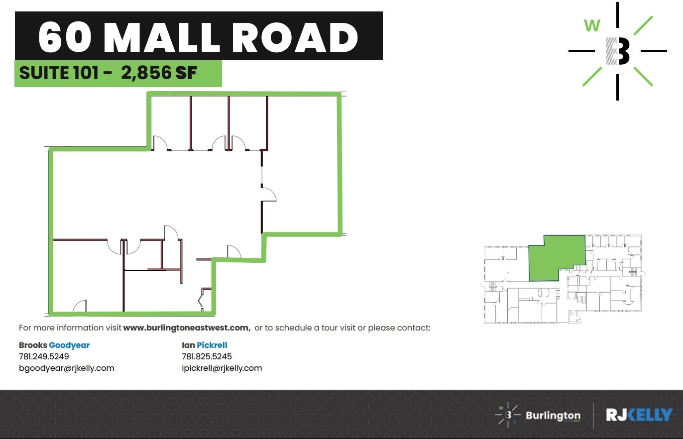 50 Burlington Mall Rd, Burlington, MA à louer Plan d’étage– Image 1 sur 1