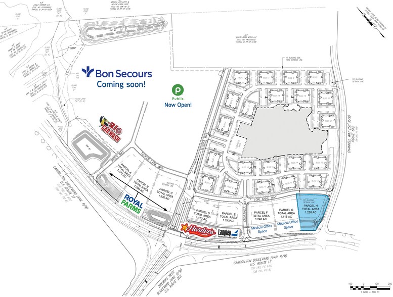 Route 17 & Brewers Neck Blvd, Carrollton, VA à vendre - Plan de site – Image 2 sur 2